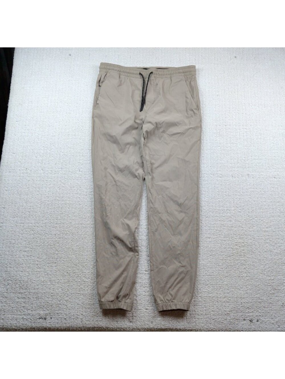 Projek Raw Pants Men L Tech Apparel Stretch Performance Zip Pocket Gray / Beige